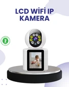 WiFi İç Mekan Kamera 2K Gece Görüşlü Çift Yönlü Görüntü Konuşma Destekli thumbnail 1