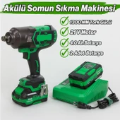 Profesyonel Akülü Somun Sıkma Makinesi 1300 NM 21V 4.0Ah Yüksek Tork Güçlü Darbeli thumbnail 2
