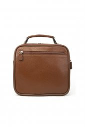 Hakiki Deri Erkek Omuz Askılı El Çantası Büyük Boy - 4