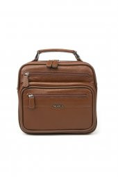 Hakiki Deri Erkek Omuz Askılı El Çantası Büyük Boy - 2