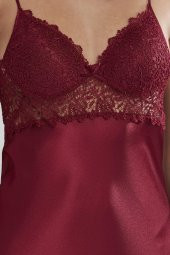 Pierre Cardin 6955 Kadın İpek Saten Güpürlü 6'lı Set Çeyiz Takım - 9