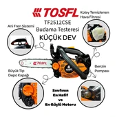 TF2512CSE / TOSFL MOTORLU BUDAMA TESTERESİ thumbnail 5