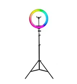 18 İnç Profesyonel RGB Ring Light Seti (Halka Işık ve Tripod) thumbnail 2