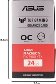 Asus RX 7900 XTX Tuf Gaming OC Edition TUF-RX7900XTX-O24G-GAMING 384 Bit GDDR6 24 GB Ekran Kartı Outlet thumbnail 3