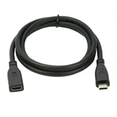 Type c dişi erkek uzatma kablosu usb c 3.1 uzatma kablosu 1m thumbnail 2