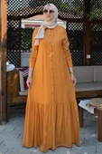 Süreyya Gömlek Elbise Hardal Sarısı thumbnail 8