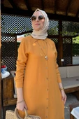 Süreyya Gömlek Elbise Hardal Sarısı thumbnail 4