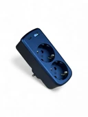 2 Soketli Akım Korumalı Priz | 12W USB + Type-C Hızlı Şarj Destekli Grup Priz thumbnail 3