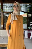 Süreyya Gömlek Elbise Hardal Sarısı thumbnail 6
