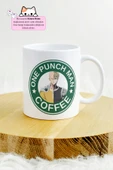 One Punch Man - One Punch Man Coffee Anime Tasarım Baskılı Porselen Kupa Bardak thumbnail 2