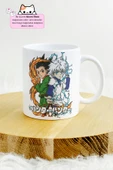 Hunter x Hunter - Gon and Killua Anime Tasarım Baskılı Porselen Kupa Bardak thumbnail 2