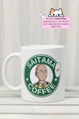 One Punch Man - Saitama Coffee Anime Tasarım Baskılı Porselen Kupa Bardak thumbnail 1
