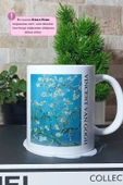 Vincent Van Gogh - Tarihi Sanat Tasarımlı Almond Blossom Baskılı Porselen Kupa Bardak thumbnail 3