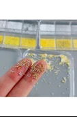 Fontenay Havyar Tırnak Taş Süsleme Nail Art Boncukları Gold ve Silver thumbnail 2