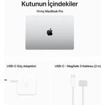 Apple MacBook Pro M3 8GB 512GB SSD macOS 14" Taşınabilir Bilgisayar Gümüş MR7J3TU/A TEŞHİR thumbnail 3