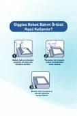 Giggles Bebek Bakım Örtüsü 60x60 Alt Açma Bezi 12 paket (120 adet) thumbnail 3