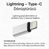 SChitec Lightning to  Type-C Dönüştürücü Adaptör | iPhone Uyumlu Hızlı Şarj & Veri Aktarım Adaptörü thumbnail 3