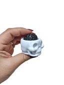 Siyah Kuru Kafa Beyin Klik Anahtarlık Araba Çanta Süs Click Anahtarlık - 1 Adet thumbnail 4