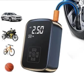 SChitec Elektrikli Dijital Hava Kompresörü Led Göstergeli | 150PSI Taşınabilir Şarjlı Pompa WY006 thumbnail 1