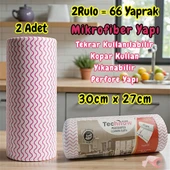 Technow Softtex 33 Yaprak Kopar Kullan Rulo Hassas Temizlik Bezi 27x30cm 2 Adet thumbnail 1