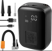 SChitec Elektrikli Dijital Hava Kompresörü Led Göstergeli | 150PSI Taşınabilir Şarjlı Pompa WY006 thumbnail 6