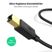 UGREEN USB den USB-B ye Yazıcı Tarayıcı Kablosu, 3 Metre, 10351 thumbnail 6