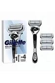 Gillette Skinguard Sensitive Tıraş Makinesi + Yedek Tıraş Bıçağı 4 lü - 1