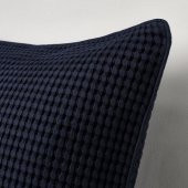 Minder-Kırlent Kılıfı, Koyu Mavi-Siyah Renk 50x50 Cm %100 Pamuk Ev Dekorasyon-Kılıf - 3