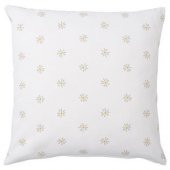 Dekoratif Yastık-Kırlent Kılıfı IKEA Papatya Desenli Gri 50x50 Cm Çift Taraflı - 2