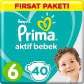 Prima Bebek Bezi 6 Beden Fırsat Paketi 13-18 Kg 40 Adet - 1