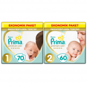 Prima Bebek Bezi Premium Care Yenidoğan 1 Beden 2 Beden 130 Adet - 1