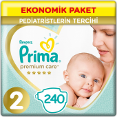 Prima Premium Care 2 Beden Bebek Bezi Yenidoğan (4*60) 240 Adet - 1