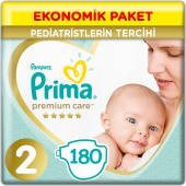 Prima Premium Care 2 Beden Bebek Bezi Yenidoğan 3*60 180 Adet - 1