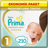 Prima Premium Care Bebek Bezi 1 Beden Yenidoğan 2-5 Kg (3*70) 210 Adet - 1