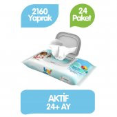 Uni Baby Islak Havlu Kapaklı 90lı 24 Paket 2160 Yaprak - 1
