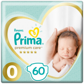 Prima Prematüre Bebek Bezi Yenidoğan 0 Numara 30*2 60 Adet thumbnail 1