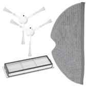 Xiaomi İle Uyumlu Mijia Mop 1C 2C 1T Mi 2Pro+ Dreame F9 Robot Süpürge Hepa Filtre Mop Bezi Yan Fırça 2Ad thumbnail 2