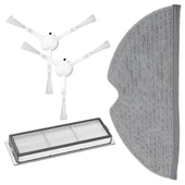 Xiaomi İle Uyumlu Mijia Mop 1C 2C 1T Mi 2Pro+ Dreame F9 Robot Süpürge Hepa Filtre Mop Bezi Yan Fırça 2Ad thumbnail 1