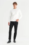 Erkek Interlock Sweatshirt White White XL thumbnail 3
