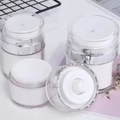 Hava Pompalı Doldurulabilir Vakumlu Krem,Fondoten Sıvı Kozmetik Ürün Şişesi (2818) thumbnail 2