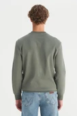 Erkek Patch Logo Sweatshirt Khaki Khaki S thumbnail 2