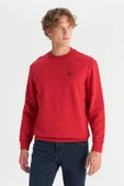 Erkek Patch Logo Sweatshirt Red Red S thumbnail 1