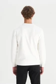 Erkek Interlock Sweatshirt White White XL thumbnail 2