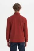 Erkek Half  Zip Sweatshirt Wine Wine L thumbnail 2
