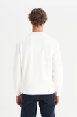 Erkek Patch Logo Sweatshirt Worn White Worn White XL thumbnail 2