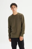 Erkek Selanik Sweatshirt Khaki Khaki XXL thumbnail 4