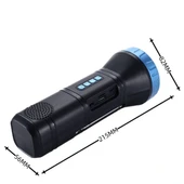 Güneş Enerjili Bluetooth Radyo Özellikli Kamp El Feneri thumbnail 3