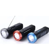 Güneş Enerjili Bluetooth Radyo Özellikli Kamp El Feneri thumbnail 1
