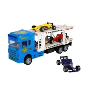 1:32 Maxx Wheels 2 Katlı Transporter 4 Araçlı Tır 32 Cm 1 Adet Fiyatıdır - 4