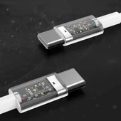 Apple 15/15 Pro Type-c To Type-c Hasır Örgü Hızlı Şarj Kablosu (1m) thumbnail 4